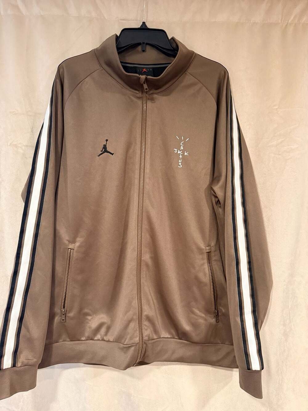 Cactus Jack by Travis Scott x Air Jordan MJ Track Jacket in Palomino/Black XXL